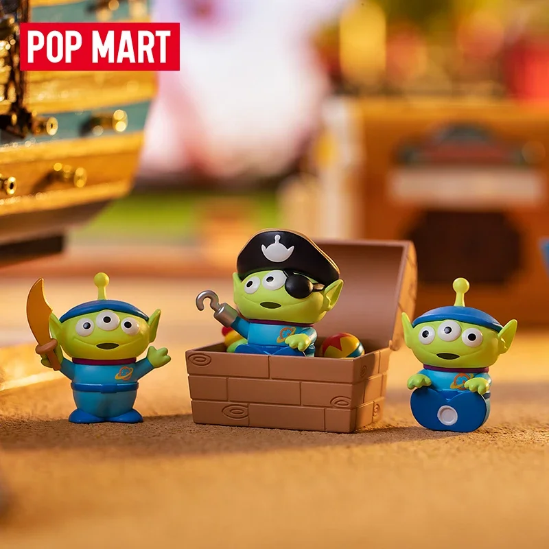 POP MART Pixar Aliens Days Series Blind Box Toy Girl Kawaii Action