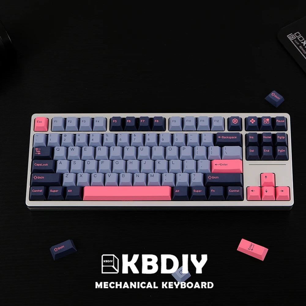 KBDiy 176 Keys Caps Cherry Profile GMK 8008 Keycap PBT Double Shot ISO 7U for Mechanical Keyboard for K500 GMK67/64/980/104/108