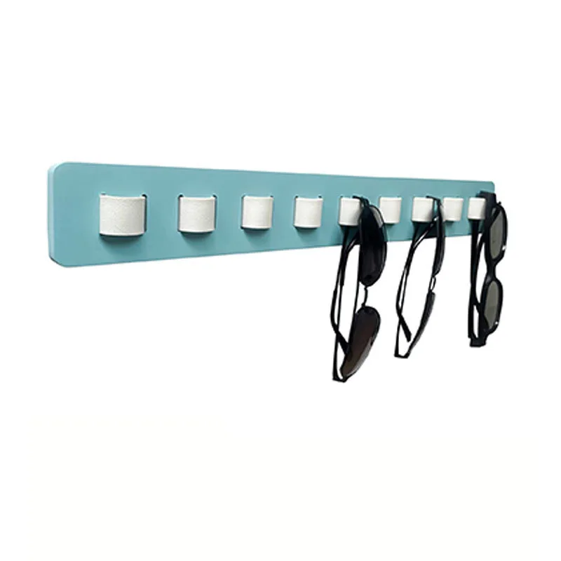 Wood 9 Hooks Wall Mounted Eyeglasses Holder No punching Sunglasses  Sunglasses Display Hanger Rack Hanging Rack Storage