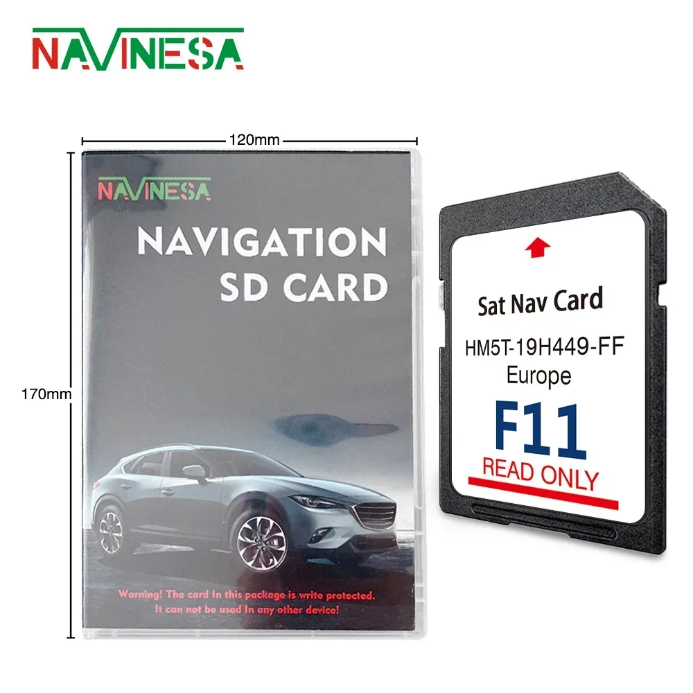 

NEWEST F11 SYNC2 NAVIGATION SD 64GB CARD SAT NAV MAP UK EUROPE For Ford C-MAX AND S-MAX HM5T-19H449-FF