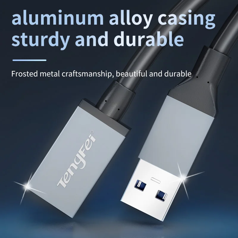 Premium USB 3.0 Extension Cable - Male to Female Data Connection, Available in 1m, 2m, 3m Lengths