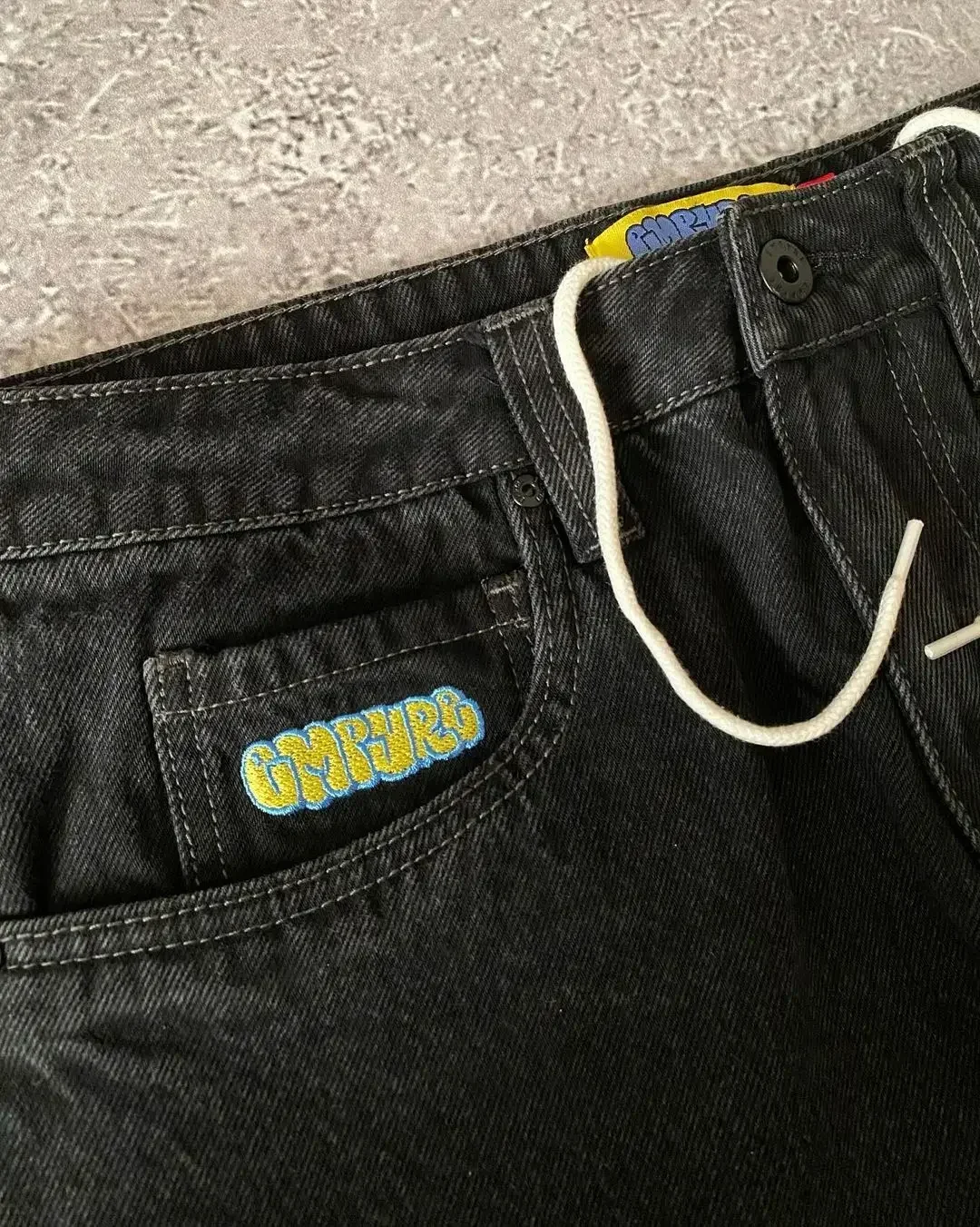 American Vintage Washed and Distressed Jeans High Street Casual Japanese Women Pants Y2k Loose Straight Fit Slim and Versatile 5