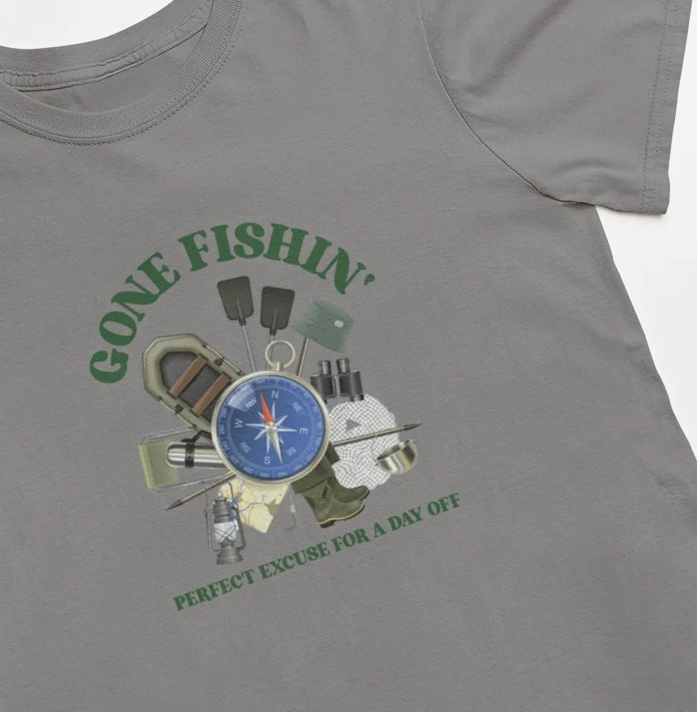 Футболка унисекс без рыбалки: идеальная причина для дня отдыха на рыбалке