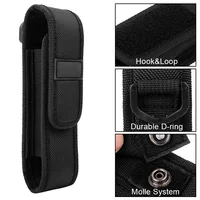 Tactical Molle Flashlight Pouch Holster Portable Outdoor LED Torch Carry Case Flashlight Holder Bag for Hunting Camping Hiking 2