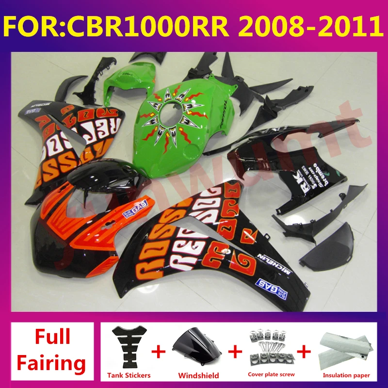 

Motorcycle ABS full Fairing Kit fit For CBR1000RR CBR 1000RR CBR1000 RR 2008 2009 2010 2011 Bodywork fairings kits set repsol