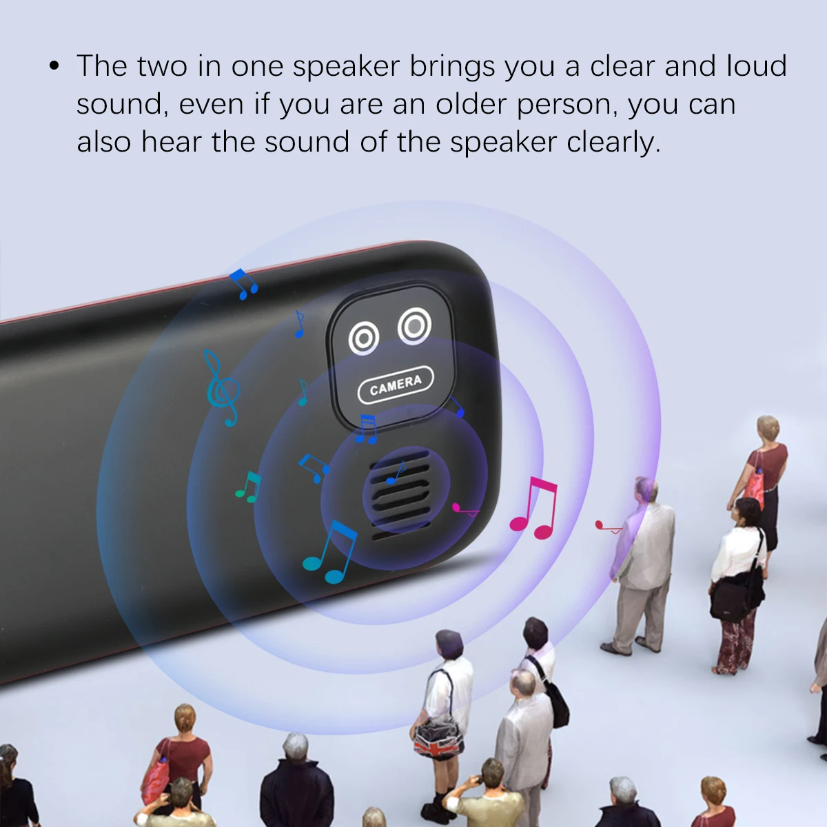 هاتف MKTEL SUPER TOK ميزة بشاشة ١.٧٧ بوصة، بطارية...