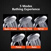 High Quality 5 Modes Round Rain Shower Head with Hose Sets Shower Holder for Bathroom Shower Accessories  Douche 4