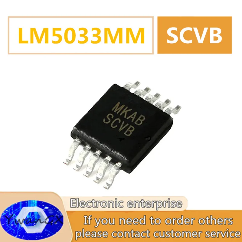 

5PCS Original genuine lm5033mm / NOPB msop-10 screen printing scvb switching controller chip