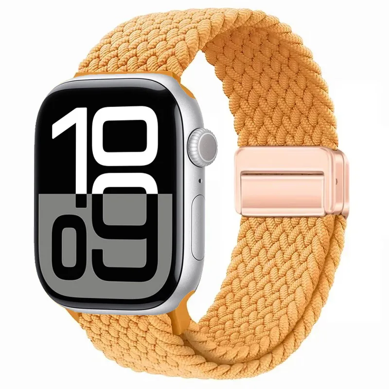 Nylon Braided Magnetic Strap for Apple Watch - Comfortable and Stylish Design