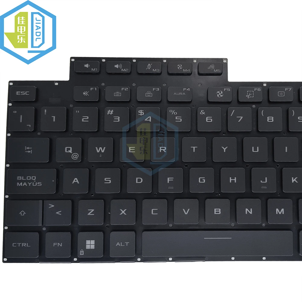 Teclado Rgb Retroiluminado Colorido para Asus Rog Strix G17 G713 G733 G713qm G713qe G733cw G733qr la Fit Espanhol 0knr06916la00 - Imagem 4