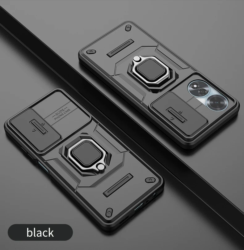 Armor Stossfest Hülle Fir OPPO A60 A79 4G Schutzhülle Ring Magnéithalter Coque Fundas Capa_voghion.com