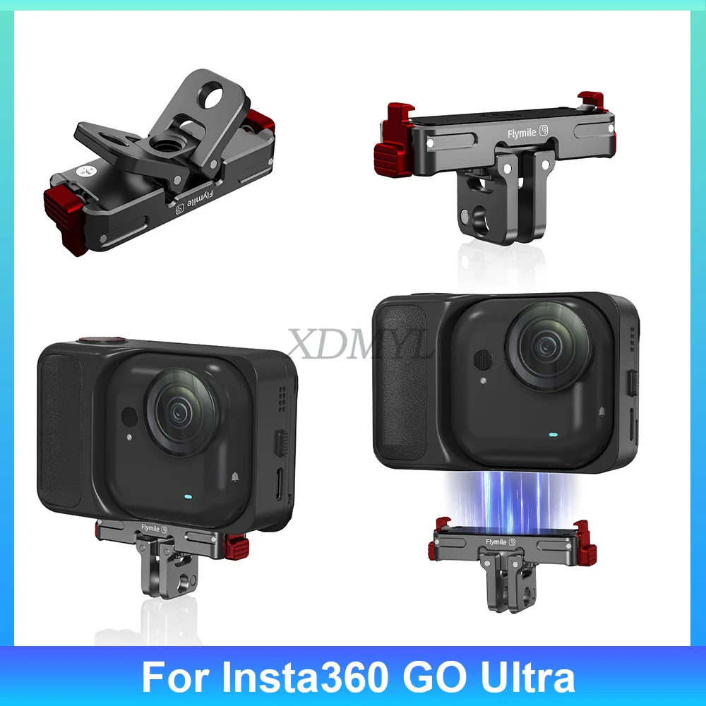 AMagisn Pour Insta360 GO Base Ultra Magnétique Avec Support