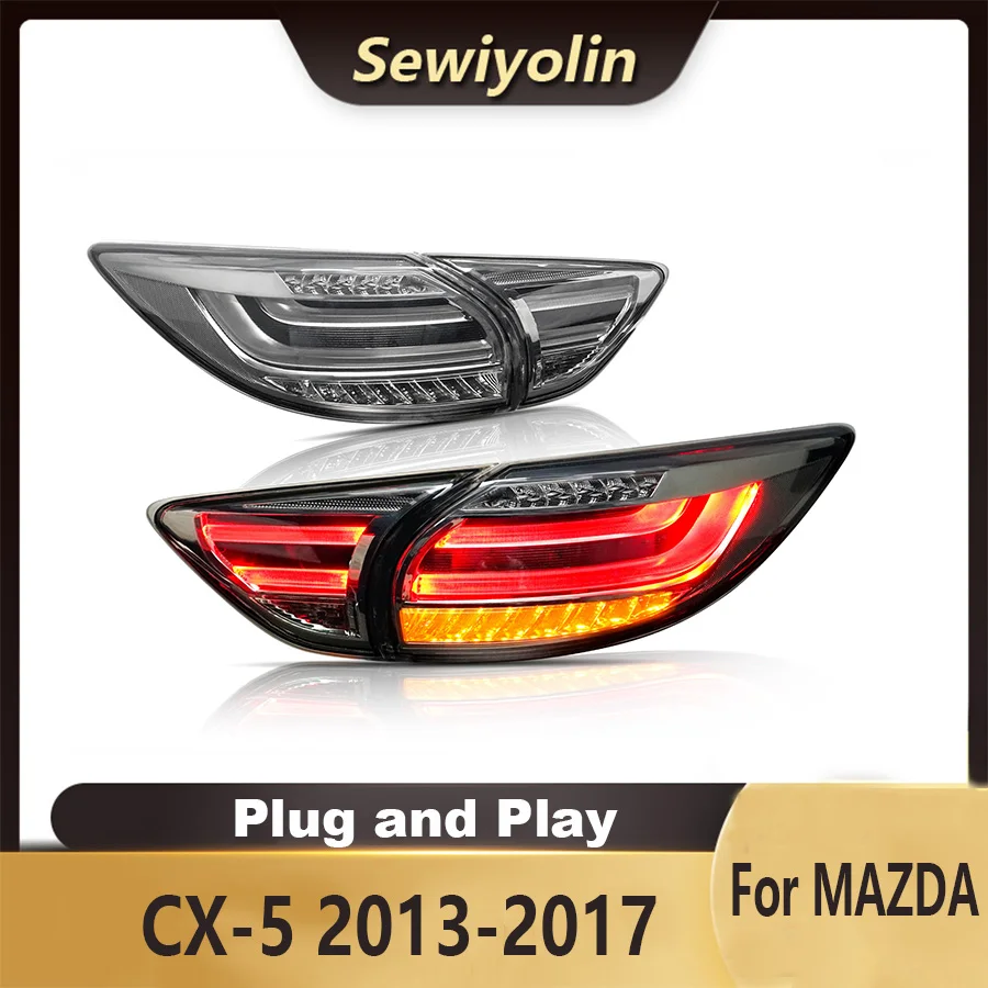 For MAZDA CX-5 2013-2017 Car Accessories Animation LED Trailer Lights Tail Lamp Rear DRL Signal Automotive Plug And Play