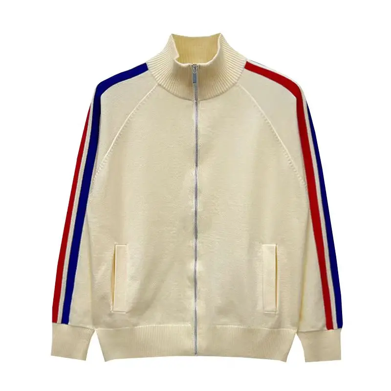 Autumn New Product Golf Men's Outdoor Sports Jacket Comfortable Zipper cardigan Sweater Versatile Pullover Apricot Knitted Top