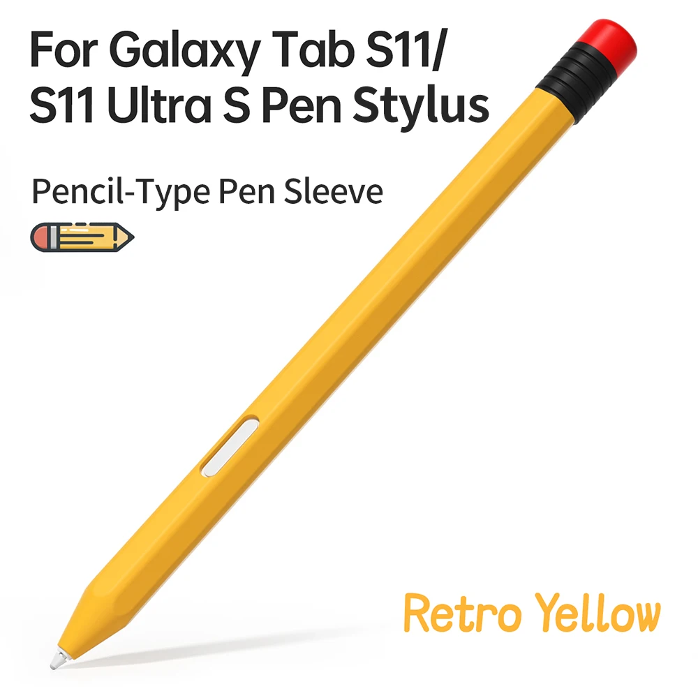 Tablet Stylus Pencil Case For Samsung Galaxy Tab S11 Ultra S Pen Cases Silicone Pencil Stylus Pen Cover Tab S11 Ultra Sleeve