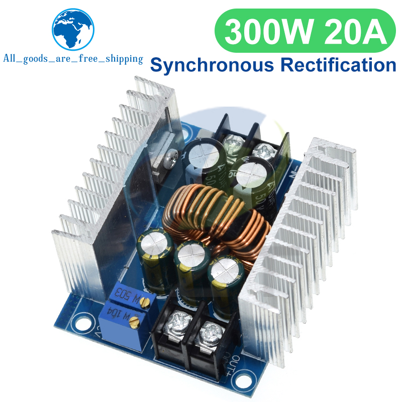 TZT 300W 20A DC-DC Buck Converter Step Down Module Constant Current LED Driver Power Step Down Voltage Module Electrolytic