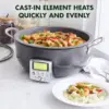 Elite Essential Smart Electric 6QT Skillet Pot, Presets to Sear Saute Stir-Fry and Cook Rice, Healthy Ceramic Nonstick and Dishw 5