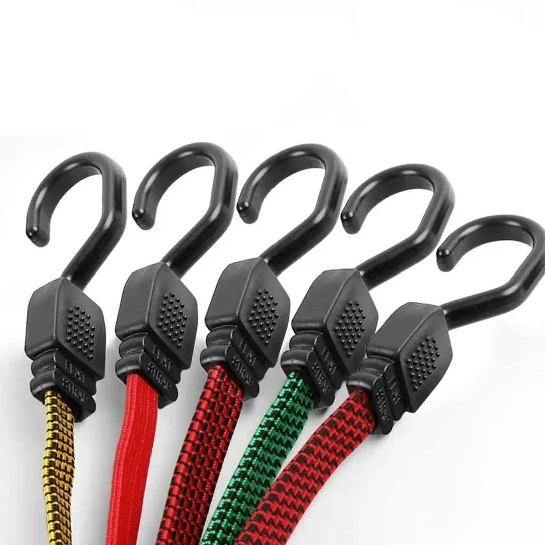 80/150cm 자동차 운송 고정 로프 고무 밴드 헤비 듀티 텐션 로프 자동차 자전거 화물 보관 액세서리