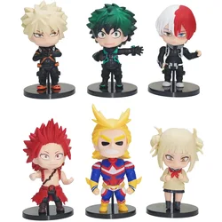 My Hero Academia Deku Kawaii Figurine - Cute Anime Character Room Decor & Collectible Gift (6pcs)