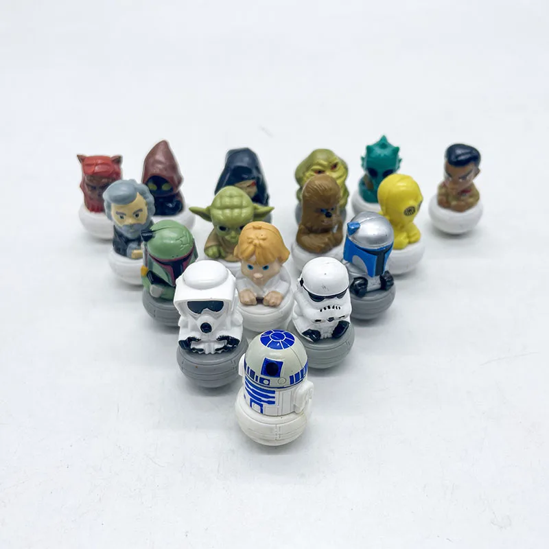 Star Wars Tumbler Roly-Poly R2-D2 C-3Po Chewbacca Luke Skywalker Fidget Toys Modello Anime Figure Preferiti Raccogliere Ornamenti