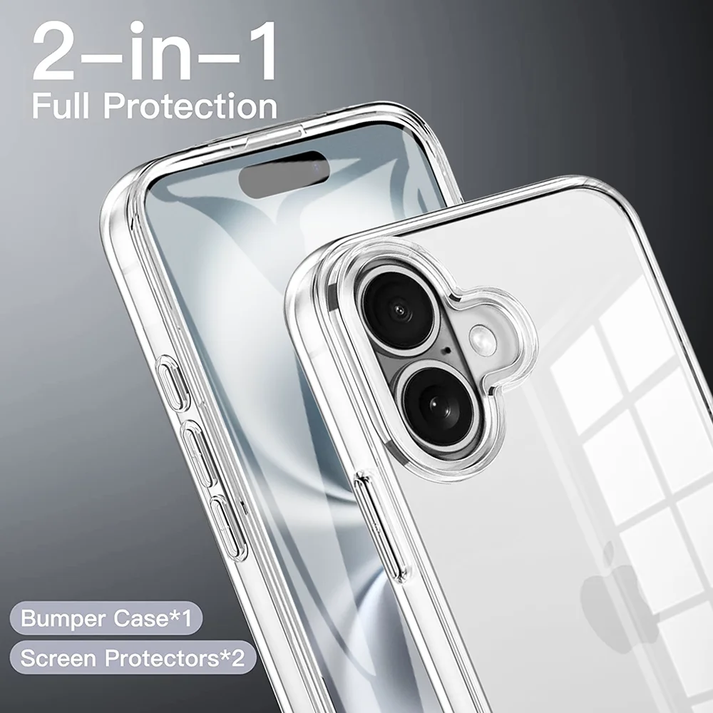 Ultimate Clear Hard Shell - Military Grade 360° Full Body Protective Case