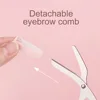 GECOMO Eyebrow Trimmer two-piece set Scratch-resistant Eyebrow Trimming Blade And Portable Eyebrow Scissors For Beginner 2