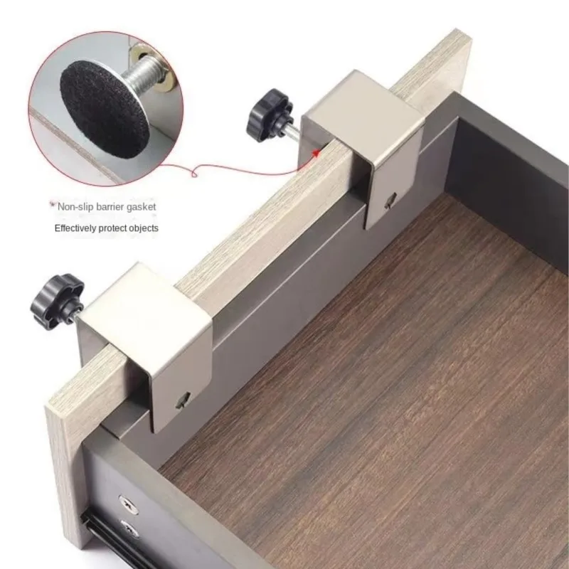 목공 지그 캐비닛 도구 패널 클립 도구, 가정용 가구 전면 설치 클램프, 서랍 건물 목공 도구, 1 개, 2 개