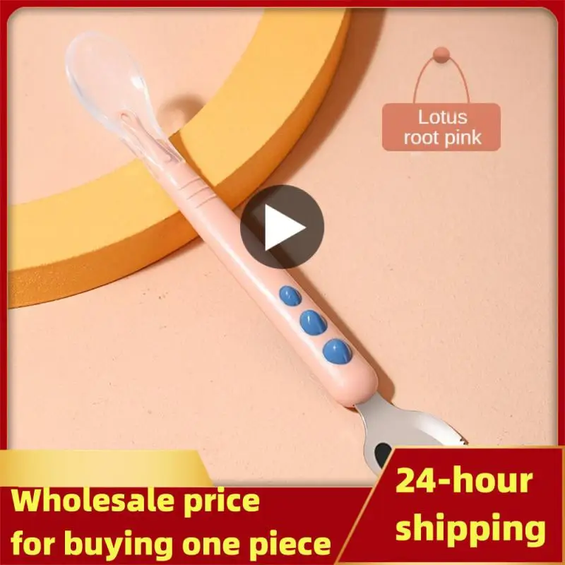 

Легкая в уходе ложка для кормления младенца, удобная в использовании, способствует здоровому питанию, привычки для кормления младенцев, детская фруктовая ложка, эргономичная, прочная