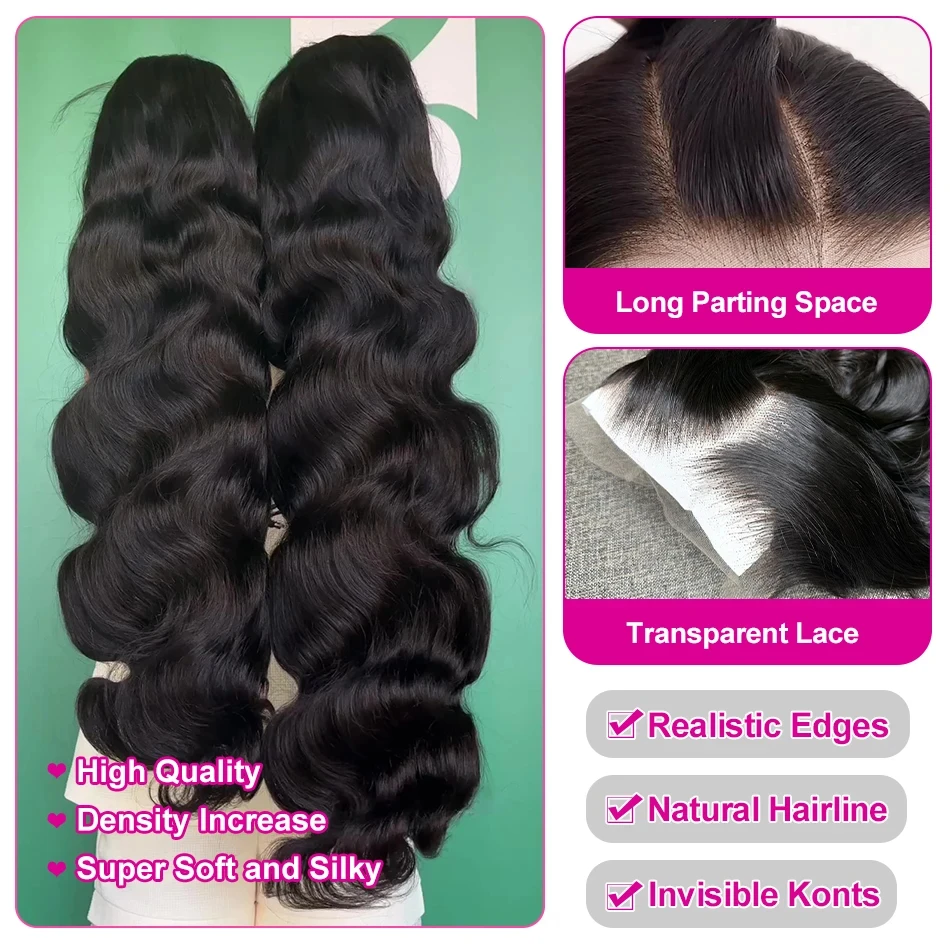 Hd Body Wave Glueless 6x6 Ready to Wear Lace Closure 250 Density Pre Plucked Water Wave Human Hair 13x6 13x4 Lace Frontal Wigs 5