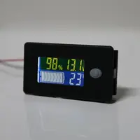 Li-ion Lifepo4 acid Battery Capacity 12V 24V 36V 48V 60V 72 Display LCD Voltmeter Temperature Meter Tester JS-C35 1