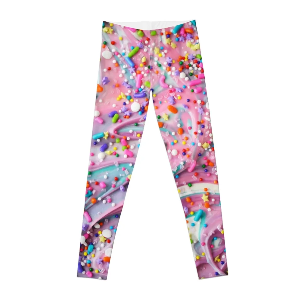 

Colorful Candy Swirls with Sprinkles Leggings sport set legging gym Fitness clothing Women's sports Womens Leggings