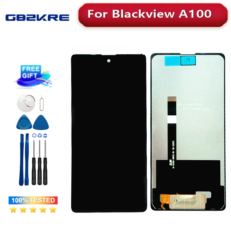 6.67 "Per Display Lcd Blackview A100 + Sostituzione Del Digitalizzatore Touch Screen Testata Bene Per Blackview A100 Mobile Lcd + Colla