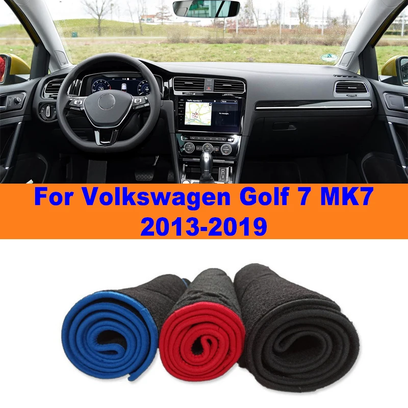 Cubierta antideslizante para el tablero, protector solar antirreflejos para el interior del Volkswagen Golf 7 MK7 2013-2019 2014, accesorios para coche 1