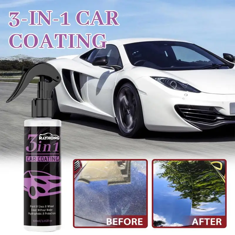

120ml Car Polishing Spray Ceramic Coating Agent Premium Scratch Repairing Auto instant body paint care Hydrophobic Coating Spray