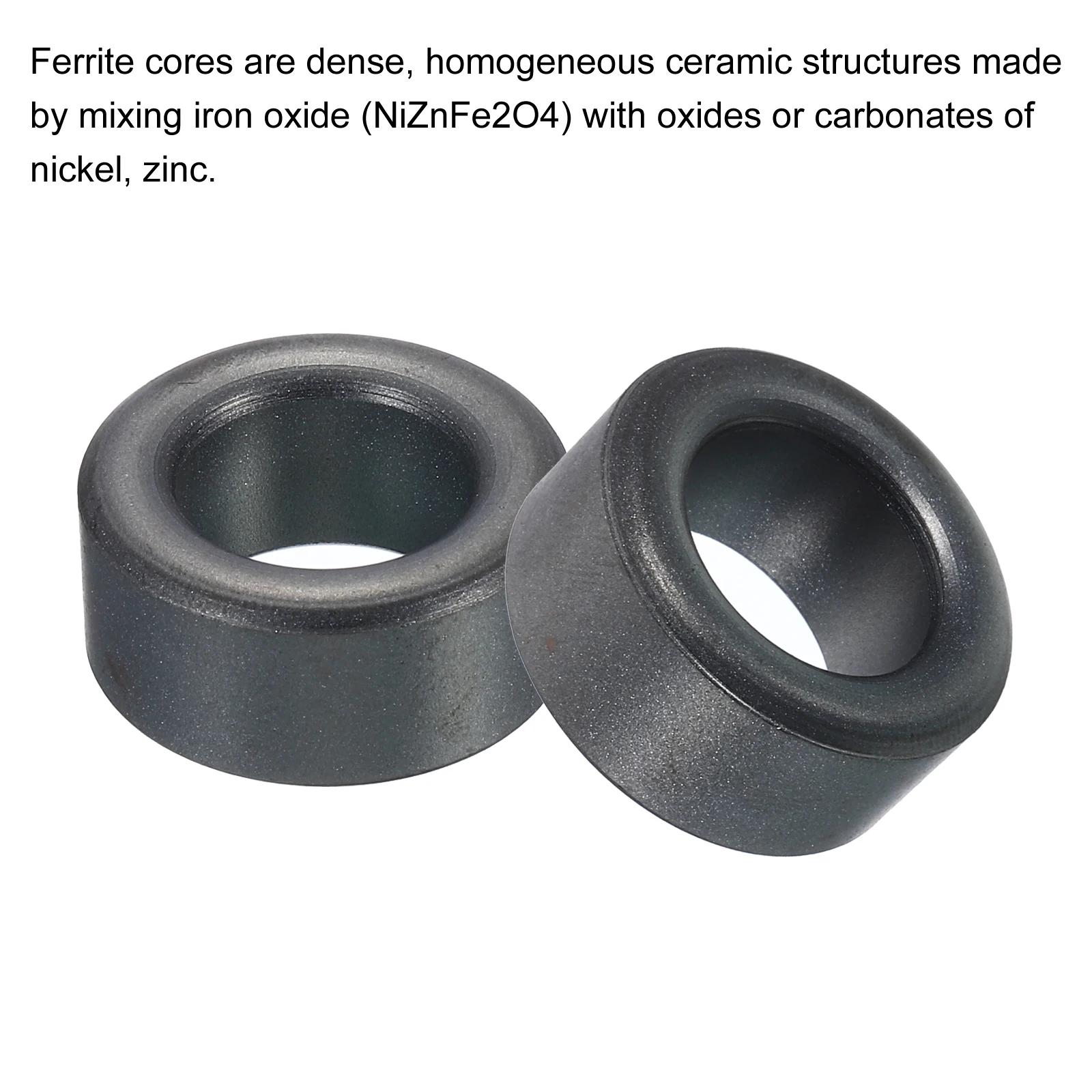 Description Picture 5 of item10Pcs 9.5-25mm OD Ferrite Toroid Core Transformer Inductor Coil Ring Black for EMI/RFI Filters Audio Transformers LED Lighting