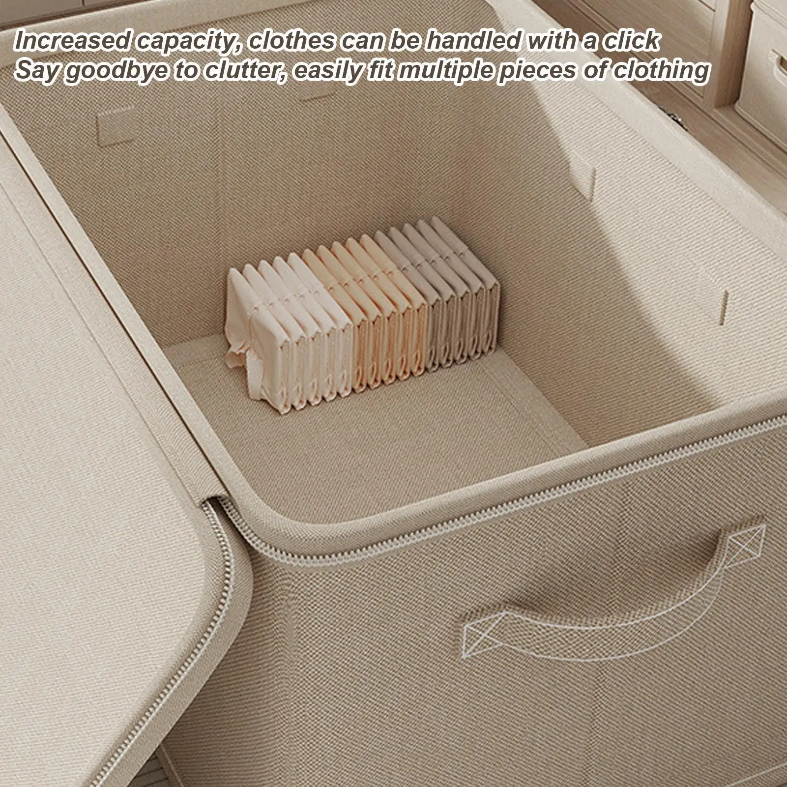 Lockable Storage Box Odor Proof Storage Container Stackable with Handle Locking Organizing Bin Washable Shelf Baskets for home