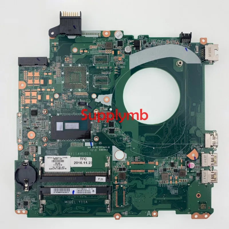 

782931-001 Mainboard UMA i5-5200U CPU 782931-501 DAY11AMB6E0 for HP 15-P Series NoteBook PC Laptop Motherboard 782931-601 Tested