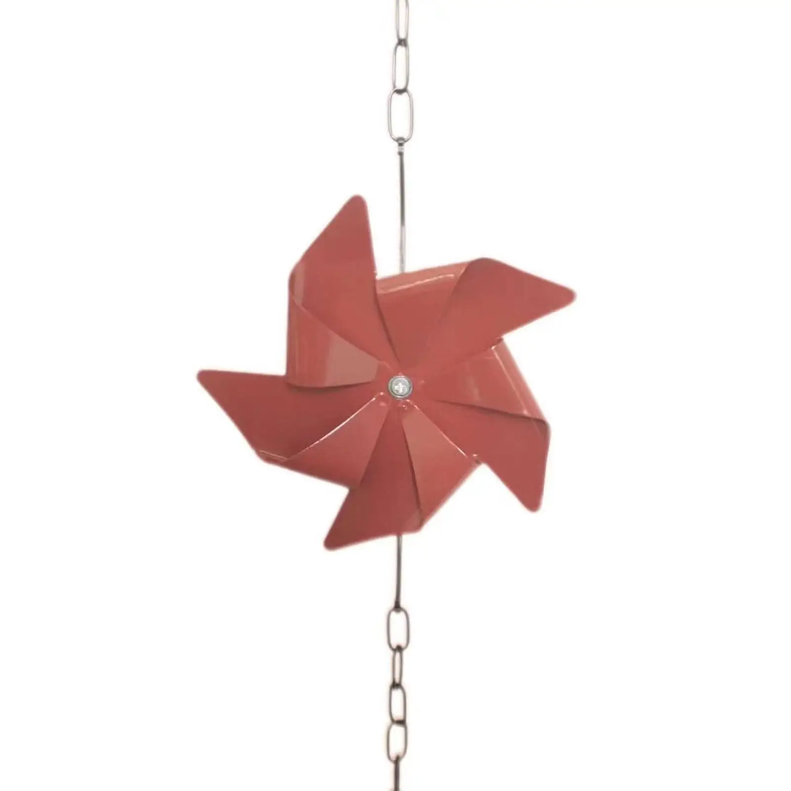 Windmill Rain Chain Functional Decor Metal Art Decorative Hanging Rain Gutter Chain Rainchain for Outside Garden Rainwater House
