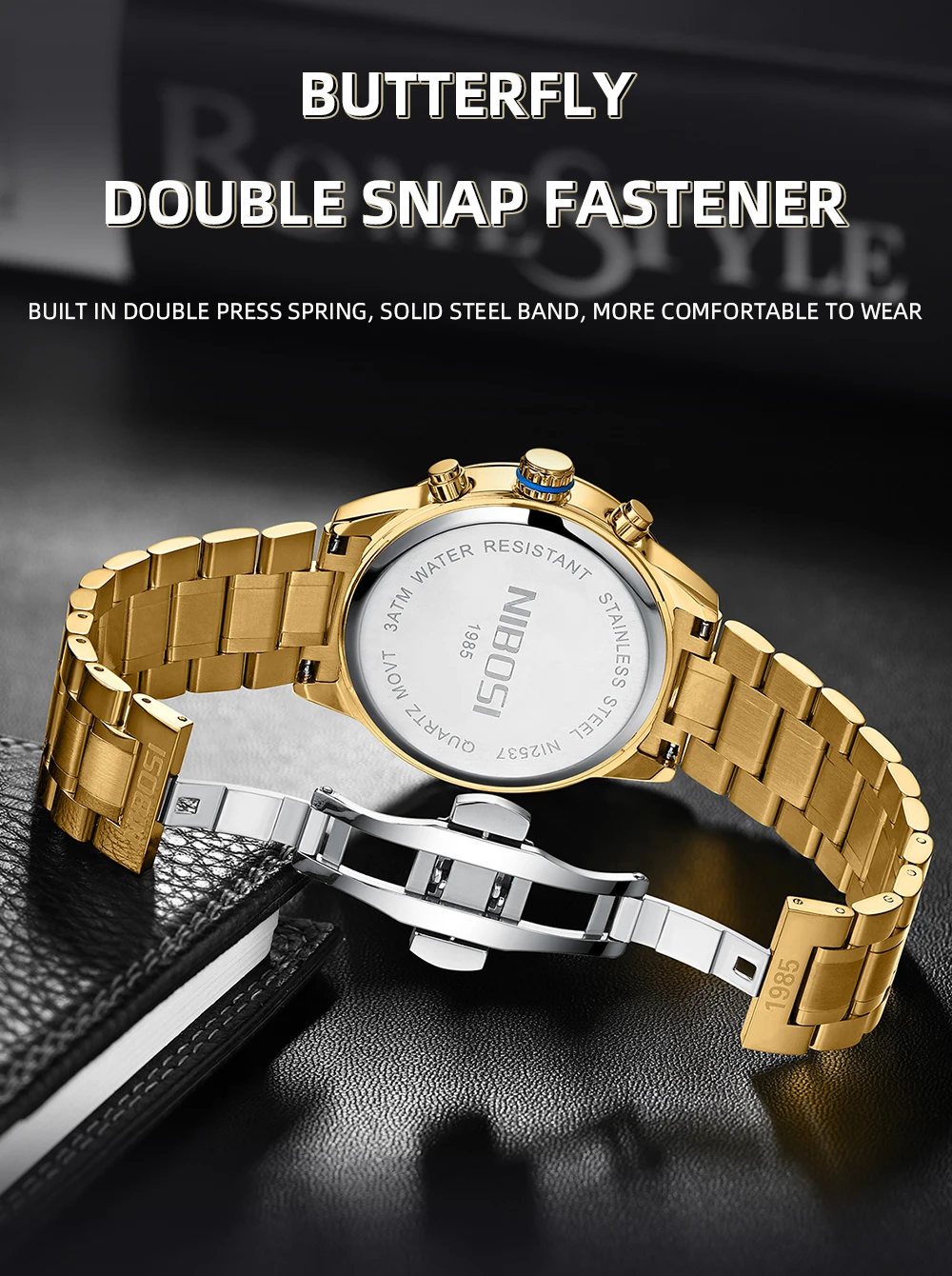 Quartz Watch with Luminous Display 2537 Nibosi