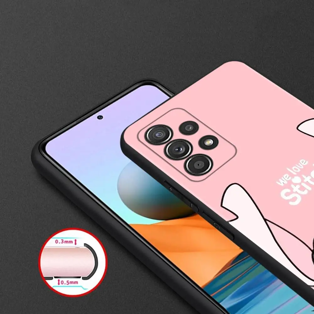 Phone Case For Samsung Galaxy A12 A52 A51 A32 A21s A71 A02s A32 A22 A72 A52s A31 A41 A03 A13 A02 Cover Pink stitch