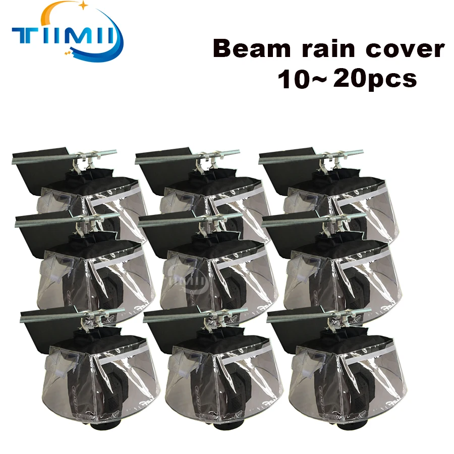 10PCS Beam Cover Plastic Rain Cover Dmx 5R 7R 15R Beam LED Moving Head Light Protect Rain Cover Waterproof Raincoat Snow