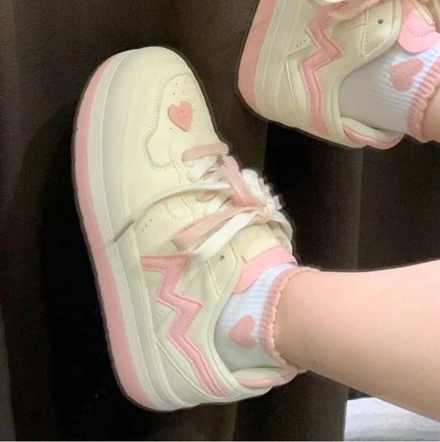 Pink Star Platform Sneakers - Kawaii Fashion Shop