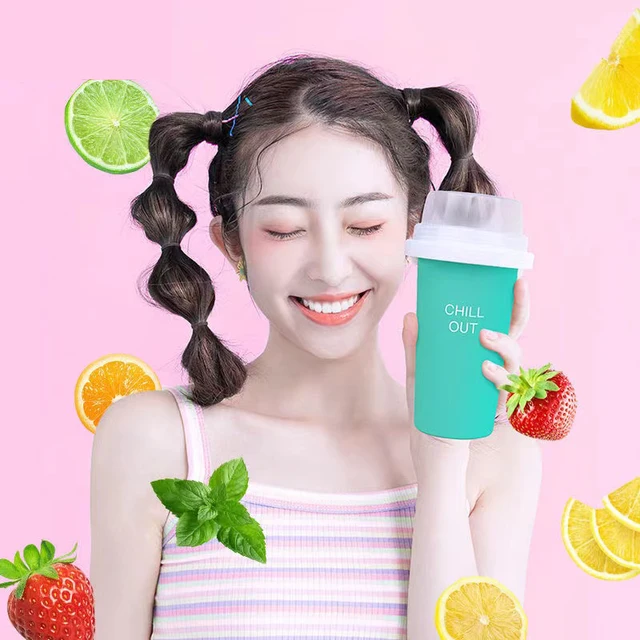 Summer Squeeze Homemade Milkshake Bottle Quick Frozen Smoothie Sand Cup Pinch Fast Cooling Magic Cup Ice