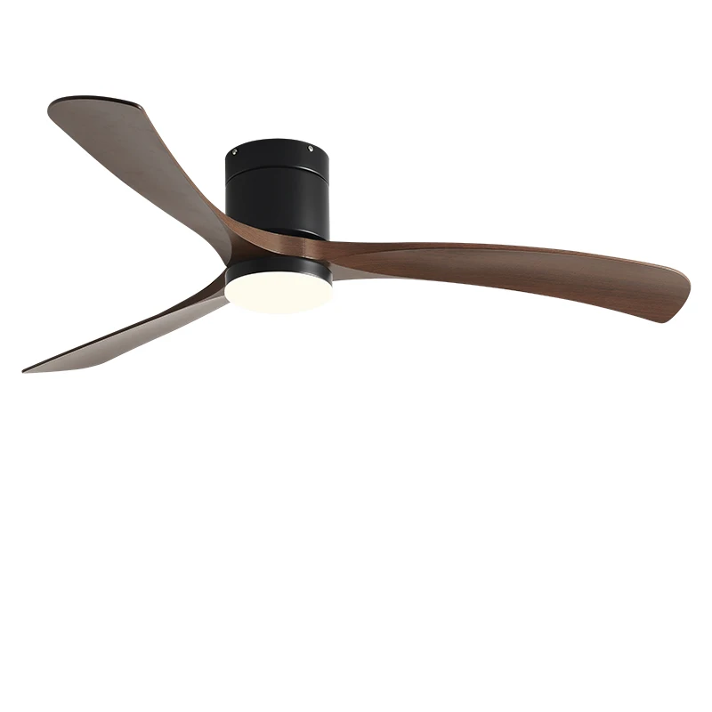 46Inch Low Floor Ceiling Fan Light Modern ABS Blade DC Remote Control Led for Restaurant Bedroom 110V 220V