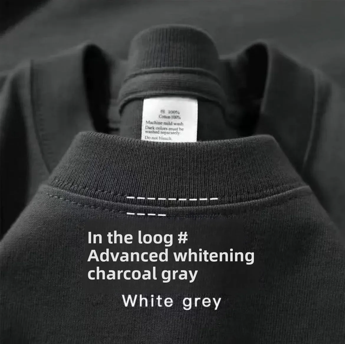 260g heavy cotton short sleeve [carbon Gray]]