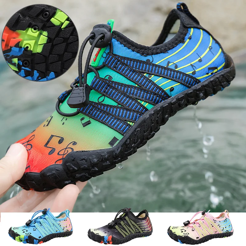Children Quick-Dry Water Sports Shoes Boy Girl Breathable Aqua Shoes Swimming Beach Sneakers Diving Barefoot Surfing Wading Shoe