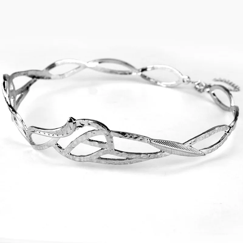 Movie Hobbit Elrond Tiaras Elf Lord Crown Cosplay Headwear Adjustable Unisex Jewelry Alloy Headband Hair Accessories Gifts Prop hair accessories