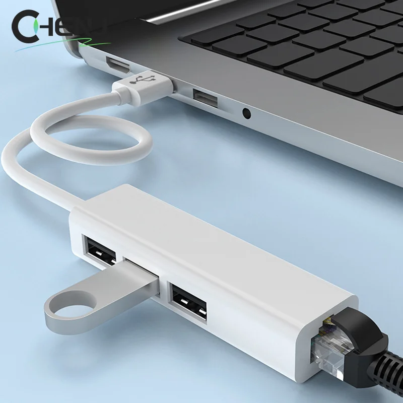 Ethernet adapter Ethernet USB-C–RJ45 1000 Mbps Google TV-eszközökhöz Kompatibilis a Chromecast Google TV-vel és más streaming eszközökkel