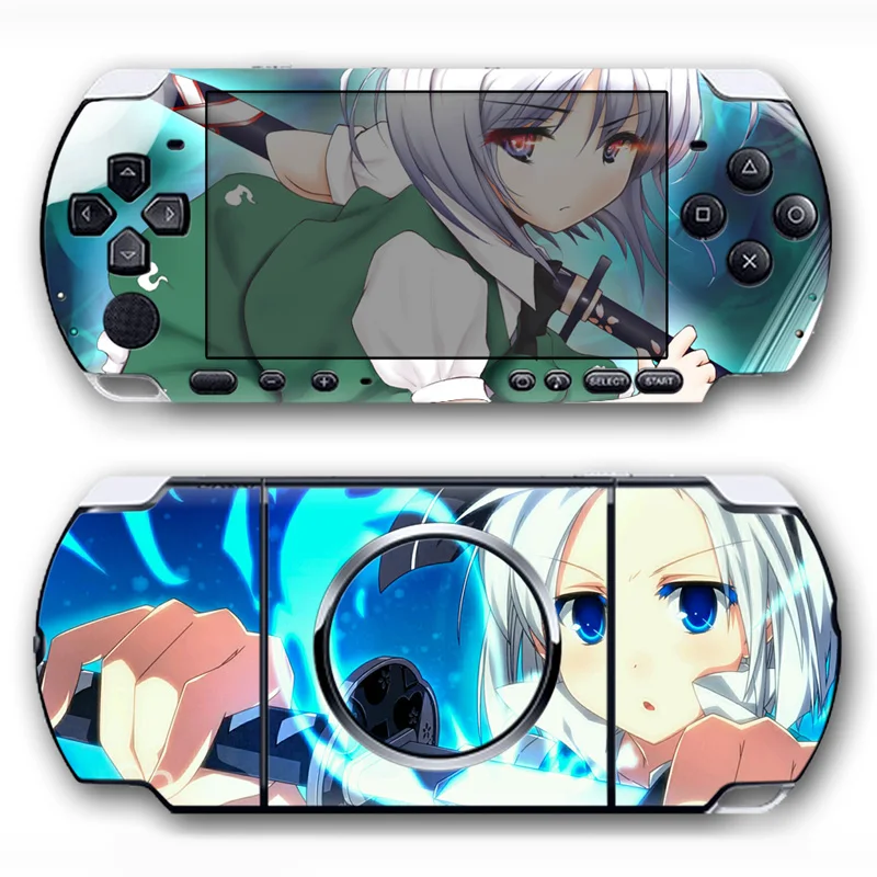 Anime bonito menina adesivo de pele de vinil protetor para psp1000 psp 1000  decalque capa - AliExpress