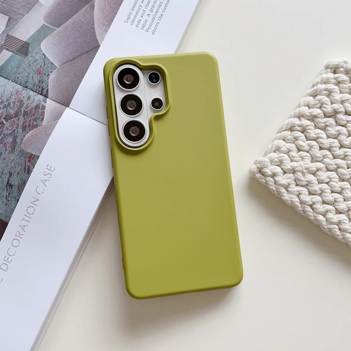 Premium Liquid Silicone Shockproof Phone Case - Solid Color Cover